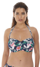 Load image into Gallery viewer, Port Maria Ink UW Twist Bandeau - Scarf Tie, Pre-Order D Cup to G Cup
