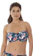 Load image into Gallery viewer, Port Maria Ink UW Twist Bandeau - Scarf Tie, Pre-Order D Cup to G Cup
