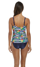 Load image into Gallery viewer, Porto Twilight UW Twist Front Tankini Top
