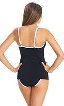 Load image into Gallery viewer, Back to Black UW Moulded Tankini Top,, Pre-Order C Cup to GG Cup
