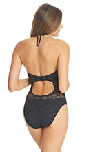 Load image into Gallery viewer, Sundance Black UW High Neck Cutout Suit, Pre-Order D Cup to FF Cup
