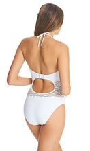 Load image into Gallery viewer, Sundance White UW High Neck Cutout Suit, Pre-Order D Cup to FF Cup
