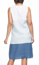 Load image into Gallery viewer, Linen Dress Spliced Round Neck
