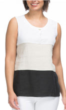 Load image into Gallery viewer, Linen Top Spliced Round Neck
