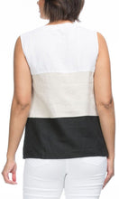Load image into Gallery viewer, Linen Top Spliced Round Neck
