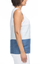 Load image into Gallery viewer, Linen Top Spliced Round Neck
