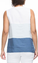 Load image into Gallery viewer, Linen Top Spliced Round Neck
