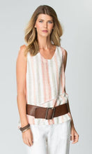 Load image into Gallery viewer, Linen Top Sleeveless Stripe
