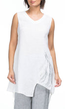 Load image into Gallery viewer, Linen Top Sleeveless Foil Print
