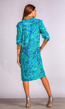 Load image into Gallery viewer, Silk Shirt Dress Atlantis
