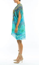 Load image into Gallery viewer, Silk Kaftan Tunic Dress/Top Pacifico

