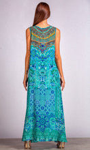 Load image into Gallery viewer, Silk Dress Flowing Maxi Atlantis
