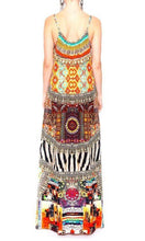 Load image into Gallery viewer, Silk Dress String Strap Maxi Alicante
