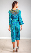 Load image into Gallery viewer, Silk Dress Bell Sleeve Atlantis
