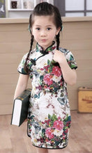 Load image into Gallery viewer, Children's Cheongsam Cotton Print Summer, Size 1 Year to 11 Years
