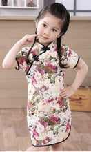 Load image into Gallery viewer, Children's Cheongsam Cotton Print Summer, Size 1 Year to 11 Years
