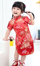 Load image into Gallery viewer, Children's Cheongsam Satin, More Colours, Sizes 1 Year to 11 Years

