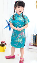 Load image into Gallery viewer, Children's Cheongsam Satin, More Colours, Sizes 1 Year to 11 Years

