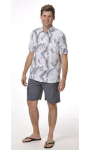 Load image into Gallery viewer, Bamboo Men's Short Elastic Waist Shorter Length, Black &amp; Steel
