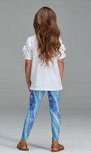 Load image into Gallery viewer, Aboriginal Art Kids Leggings Dabil Water Country
