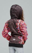 Load image into Gallery viewer, Aboriginal Art Kids Hoodie Central Voices
