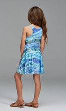 Load image into Gallery viewer, Aboriginal Art Kids Skater Dress Dabil Water Country
