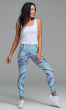 Load image into Gallery viewer, Aboriginal Art Adults Leggings Under the Garuwa
