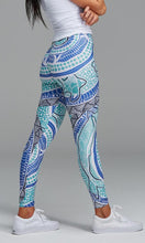 Load image into Gallery viewer, Aboriginal Art Adults Leggings Under the Garuwa
