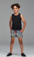 Load image into Gallery viewer, Aboriginal Art Kids Swim Short Weaving through Time
