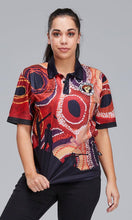 Load image into Gallery viewer, Aboriginal Art Unisex Polo NAIDOC 2020 Kaalpa with pocket
