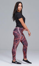 Load image into Gallery viewer, Aboriginal Art Adults Leggings Voice of Land
