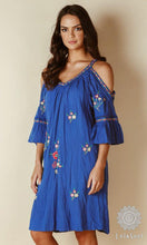 Load image into Gallery viewer, Cotton Dress Salvador Cold Shoulder
