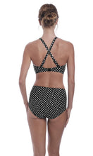 Load image into Gallery viewer, Santa Monica Black &amp; White UW Plunge Bikini Top,, Pre-Order D Cup to J Cup
