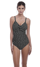 Load image into Gallery viewer, Santa Monica Black &amp; White UW Twist Front Suit - Light Control,, Pre-Order D Cup to H Cup
