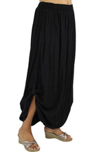 Load image into Gallery viewer, Rayon Rouched Skirt Black

