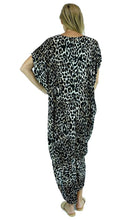 Load image into Gallery viewer, Rayon Kaftan Long Frilled Toga Leopard, More Colours
