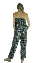 Load image into Gallery viewer, Rayon Jumpsuit Long Bandeau Leopard, More Colours
