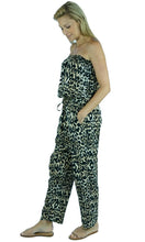 Load image into Gallery viewer, Rayon Jumpsuit Long Bandeau Leopard, More Colours

