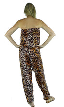 Load image into Gallery viewer, Rayon Jumpsuit Long Bandeau Leopard, More Colours
