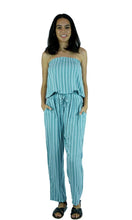 Load image into Gallery viewer, Rayon Jumpsuit Long Bandeau New Stripes, More Colours
