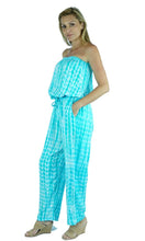 Load image into Gallery viewer, Rayon Jumpsuit Long Bandeau Waterglass, More Colours
