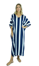 Load image into Gallery viewer, Rayon Kaftan Long Big Stripes, More Colours
