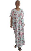 Load image into Gallery viewer, Rayon Kaftan Long Mykonos Lyrebird, More Colours
