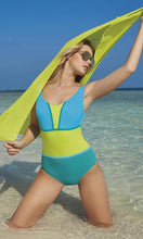 Load image into Gallery viewer, Full Piece Shapewear Turquoise Lightness, Pre-Order B Cup to E Cup
