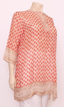 Load image into Gallery viewer, Silk Kurta Kaftan Paisley Border, Size 8-12
