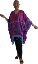Load image into Gallery viewer, Rayon Cover Up V Neck Peacock. More Colours

