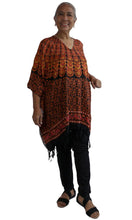 Load image into Gallery viewer, Rayon Cover Up V Neck Peacock. More Colours
