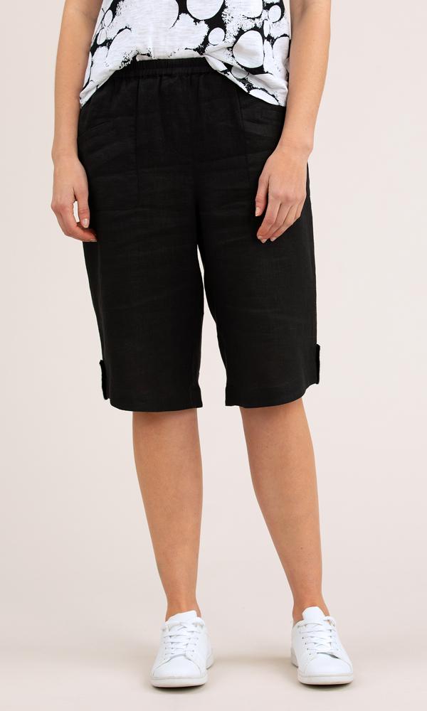 Yarra Trail Linen Short Curved Hem