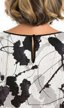 Load image into Gallery viewer, Linen Dress Ink Blot Print, Sizes 12 - 18
