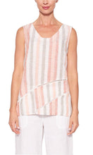 Load image into Gallery viewer, Linen Top Sleeveless Stripe

